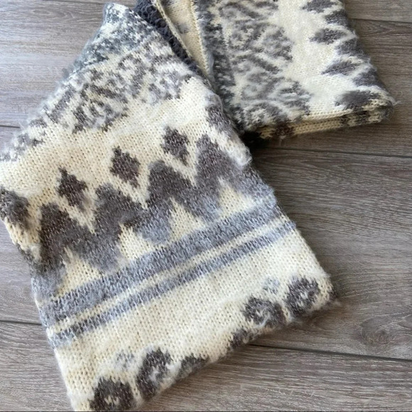 Urban Outfitters Snowflake Fleece Lining Infinity  Scarf - Picture 10 of 11